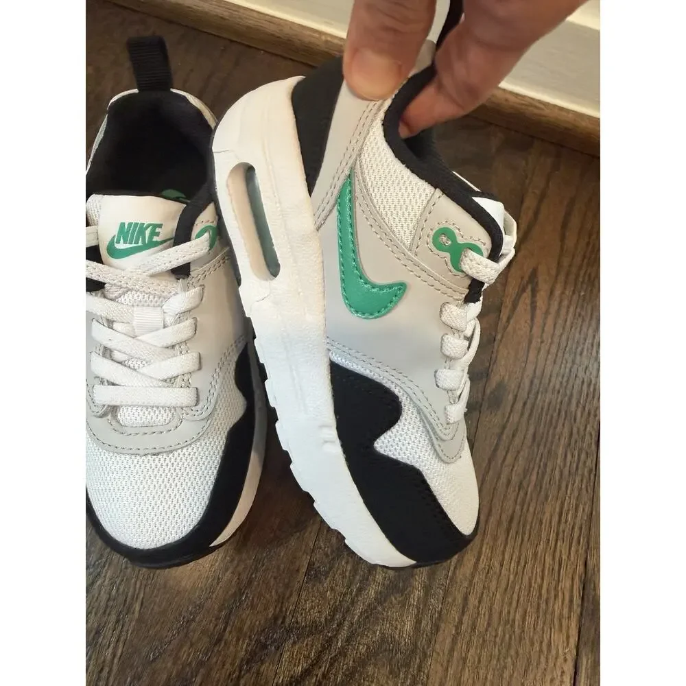 Nike AIR MAX 1 EASYON PS 'BLACK STADIUM GREEN' Little Kids Sz 9c NEW